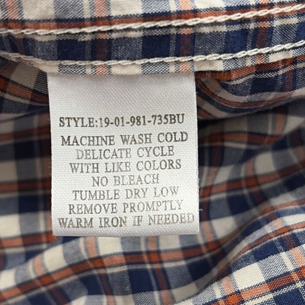 Cody James Plaid Button Down Shirt XLT Men’s Western Pearl Snap Long Sleeve - Picture 5 of 5